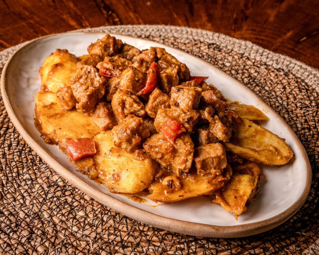 raxo con patatas