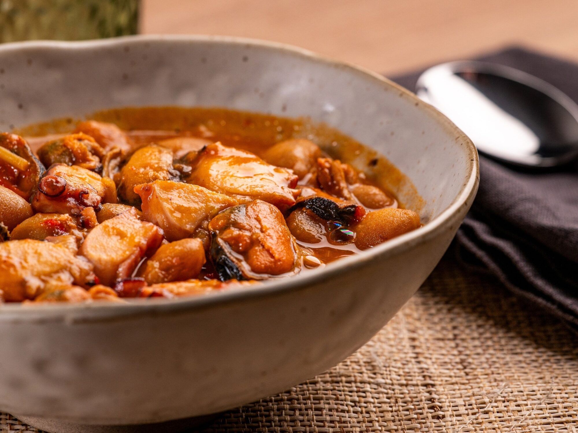 paella de pescado y marisco