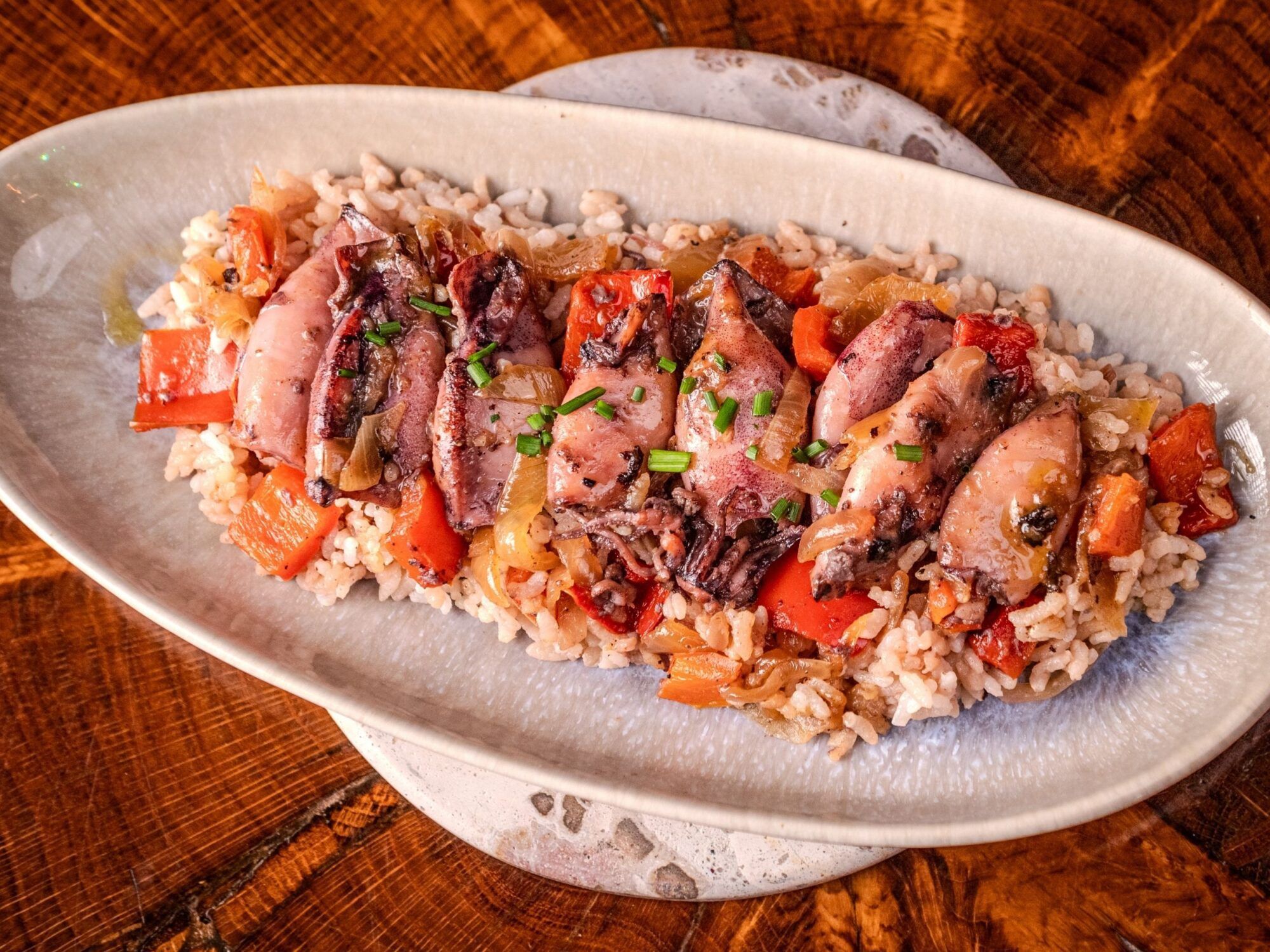 chipirones encebollados