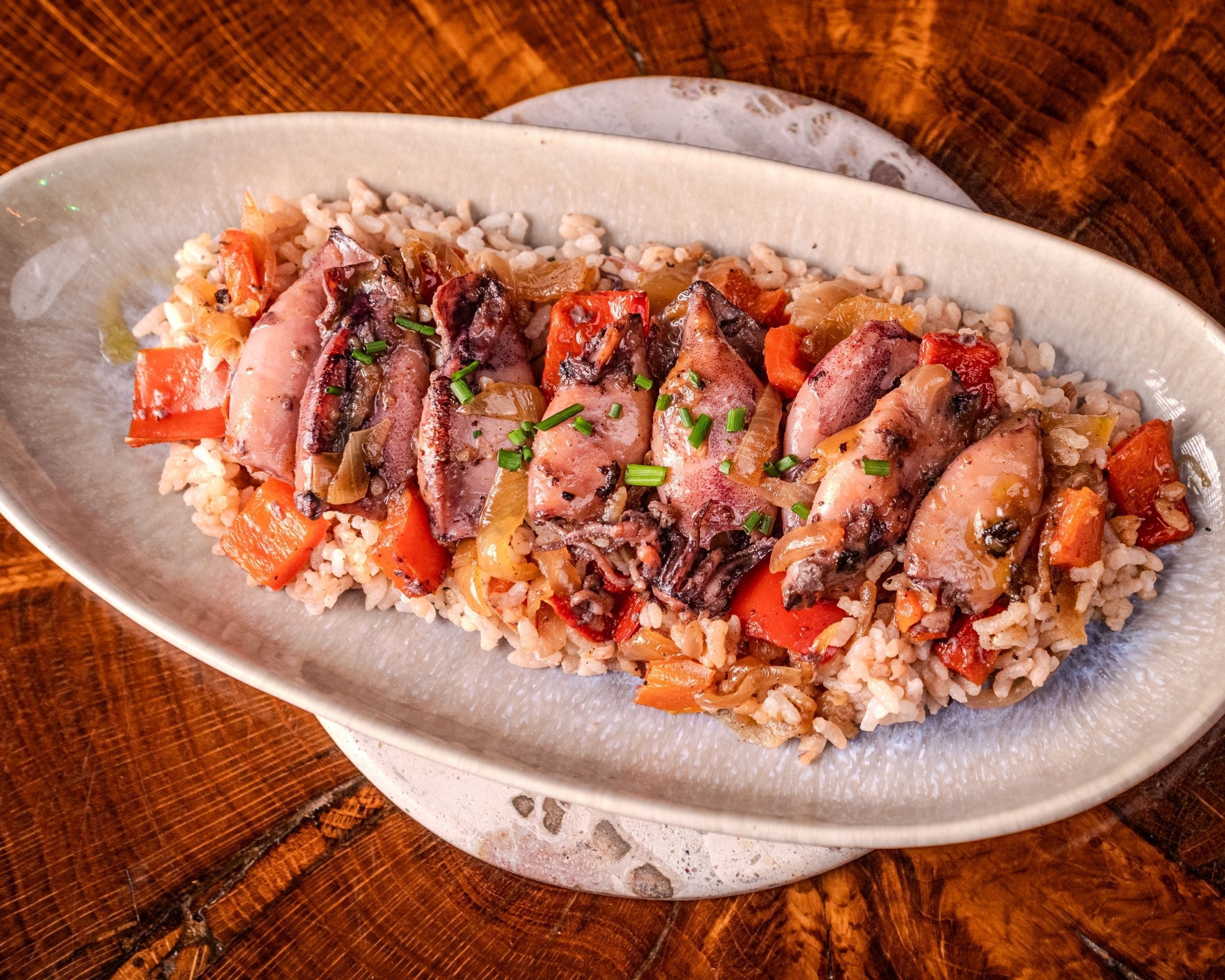 chipirones encebollados